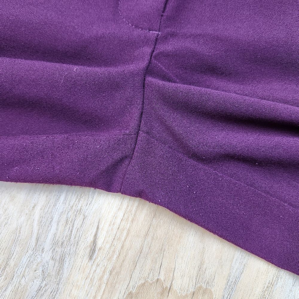 🩵Hollywould Burgundy Lightweight Rayon Blend Skinny Ankle Pants Size 7/29 - Picture 12 of 13